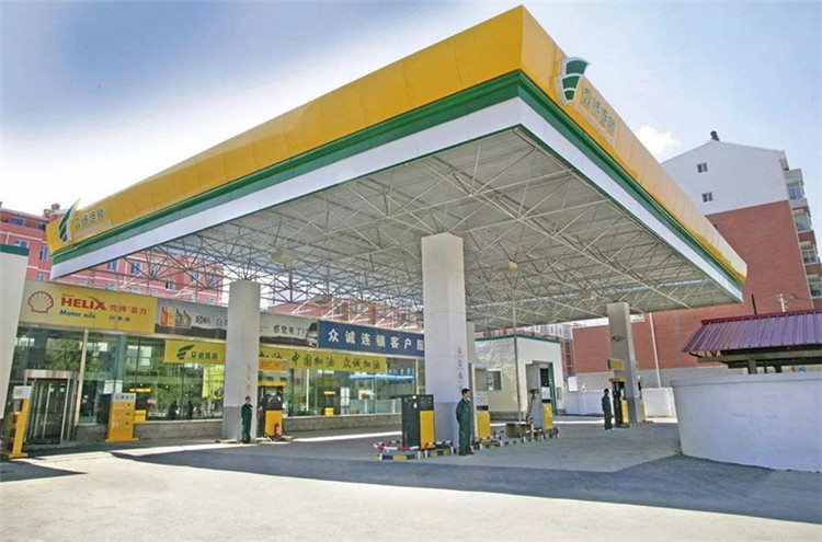 商洛加气站钢结构网架案例7